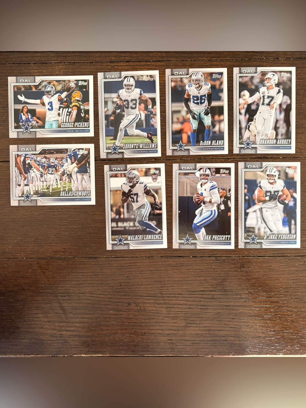 TOPPS DALLAS COWBOYS Lot of Football Trading Cards MINT
